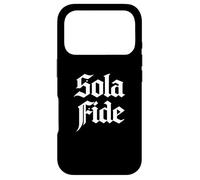 Carcasa para iPhone 17 Pro Teología Reformada Sola Fide Fe Solo Diseño Cristiano