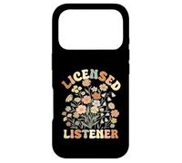 Carcasa para iPhone 17 Pro Terapia de Salud Mental Floral para oyentes con Licencia