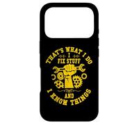 Carcasa para iPhone 17 Pro That's What I Do I Fix Stuff and I Know Things Mechanic Mens