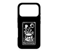 Carcasa para iPhone 17 Pro The Cultivator Macabro Tarot Card Skull Planter Botánica