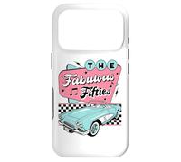 Carcasa para iPhone 17 Pro The Fifties 1950s Car Music Checkerboard Rockabilly Sock Hop