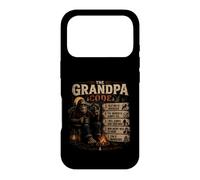 Carcasa para iPhone 17 Pro The Grandpa Code Funny Bigfoot Camping Humor Cita