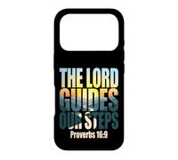Carcasa para iPhone 17 Pro The Lord Guides Our Steps Proverbios 16:9 Versículo de la Biblia