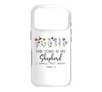 Carcasa para iPhone 17 Pro The Lord is My Shepherd Christian Faith Bible God Psalm 23/1