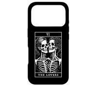 Carcasa para iPhone 17 Pro The Lovers Tarot Card Oculto Goth Lesbianas Esqueleto Halloween