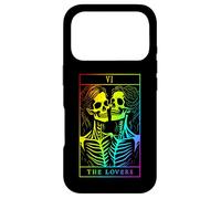 Carcasa para iPhone 17 Pro The Lovers Tarot Card Oculto Goth Lesbianas Esqueleto Halloween