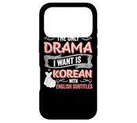 Carcasa para iPhone 17 Pro The Only Drama I Want Is Corean with English Subtitles KPOP