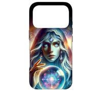 Carcasa para iPhone 17 Pro The Seer - Arte de fantasía de hechicera mística con Bola de Cristal