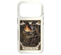 Carcasa para iPhone 17 Pro The Spicy Reader Tarot Card Skeleton Romantasy Amante de los Libros