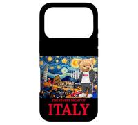 Carcasa para iPhone 17 Pro The Starry Night of Italy, Teddy Bear in Italy Landmarks