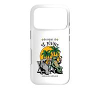 Carcasa para iPhone 17 Pro The Village of St Johns TV Manatí Diseño de cocodrilo