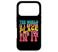Carcasa para iPhone 17 Pro The World Is A Better Place with You In It Men Women Costume