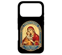 Carcasa para iPhone 17 Pro Theotokos Ever-Virgin Ever-Santo Cristiano Ortodoxo María Dios