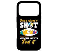 Carcasa para iPhone 17 Pro There's Always A Shot Funny Billar 8 Ball Pool Player Hombres