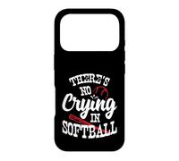 Carcasa para iPhone 17 Pro Theres No Crying in Softball Game Sports Baseball Lover