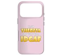 Carcasa para iPhone 17 Pro Theresa Joke Idgaf Meme Cute Halloween Costume For Theresas