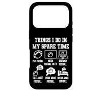 Carcasa para iPhone 17 Pro Things I Don in my Spare Time Funny Football