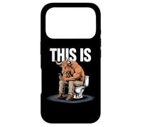 Carcasa para iPhone 17 Pro This Bullshit Funny Bull Toilet Humorous