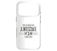 Carcasa para iPhone 17 Pro This Is What An Awesome Abba Looks Like Camisa Hebrea para Papá