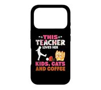 Carcasa para iPhone 17 Pro This Teacher Loves Her Kids Cats Coffee School Teachers