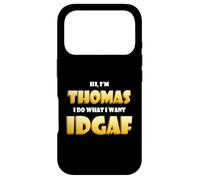 Carcasa para iPhone 17 Pro Thomas Costume Idgaf Funny Meme Halloween Tom Costume Thomas