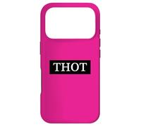 Carcasa para iPhone 17 Pro Thot Meme, Caja Negra, Logotipo Blanco, She a Party Girl Club THOTS