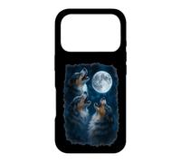Carcasa para iPhone 17 Pro Three Australian Shepherd Howling At The Moon 3 Aussie Moon