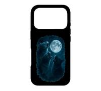 Carcasa para iPhone 17 Pro Three Cats Howling At The Moon 3 Cat Moon