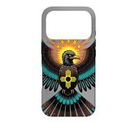 Carcasa para iPhone 17 Pro Thunderbird Nativo Americano Mitología Southwest Bird Zia
