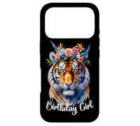Carcasa para iPhone 17 Pro Tigre Birthday Girl Cute Zoo - Traje de Fiesta temática Safari 6-12