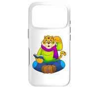 Carcasa para iPhone 17 Pro Tigre Nerd Libro Gafas