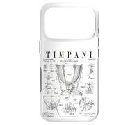 Carcasa para iPhone 17 Pro Timpani Kettle Drum Vintage Patent Timpanist Dibujo Impresión