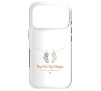 Carcasa para iPhone 17 Pro Tiny Feet Big Changes Babysocken-Design