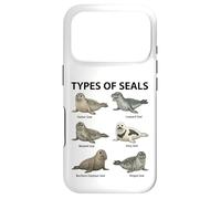 Carcasa para iPhone 17 Pro Tipos De Sellos Gráfico Biología Marina Animales Oceánicos Diagrama