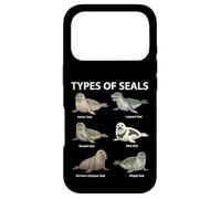 Carcasa para iPhone 17 Pro Tipos De Sellos Gráfico Biología Marina Animales Oceánicos Diagrama