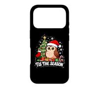 Carcasa para iPhone 17 Pro Tis The Season Owl Lover Árbol de Navidad Festivo Navidad Navidad