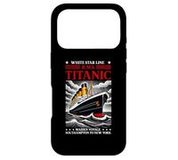 Carcasa para iPhone 17 Pro Titanic White Star Line RMS Ship Boat Stuff Niños Niños Hombres