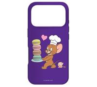 Carcasa para iPhone 17 Pro Tom and Jerry Macaron Love