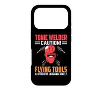 Carcasa para iPhone 17 Pro Tonic Welder Caution Flying Tools Funny Welders Welding