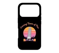 Carcasa para iPhone 17 Pro Torre Inclinada de Pisa Italia Recuerdo Retro Vintage Atardecer
