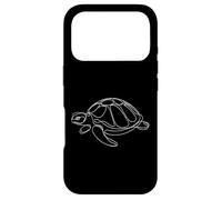 Carcasa para iPhone 17 Pro Tortuga Arte Lineal Animal Elegante Dibujo