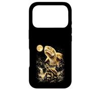 Carcasa para iPhone 17 Pro Tortuga Aullando a la Luna Meme