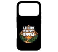 Carcasa para iPhone 17 Pro Trail Running Mountain Runner Eat Dirt Run Fast Repeat