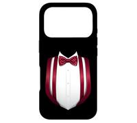 Carcasa para iPhone 17 Pro Traje Divertido Disfraz Formal Pajarita Halloween Esmoquin