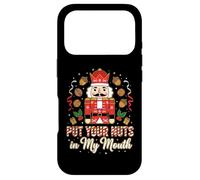 Carcasa para iPhone 17 Pro Travieso Cascanueces Pon Tus Nueces En Mi Boca Divertido Navidad