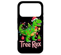 Carcasa para iPhone 17 Pro Tree Rex Christmas Costume T-Rex Dinosaur Xmas Light Family