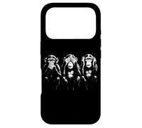 Carcasa para iPhone 17 Pro Tres Monos sabios | Arte de la Plantilla - Speak See Hear No Evil