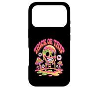 Carcasa para iPhone 17 Pro Trick or Trip T-Shirt - Psychedelic Skull Groovy Halloween