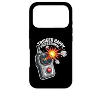 Carcasa para iPhone 17 Pro Trigger Happy Professional Funny Remote Fire Button