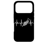 Carcasa para iPhone 17 Pro Trompeta Latido del corazón trompetista línea del corazón